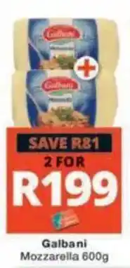 Checkers Hyper Galbani Mozzarella offer