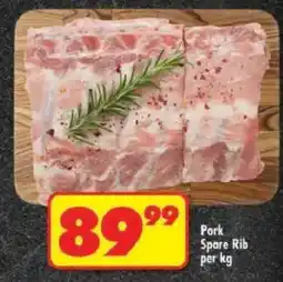 Shoprite Pork Spare Rib offer