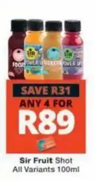 Checkers Hyper Sir Fruit Shot offer