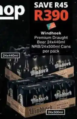Checkers Hyper Windhoek Premium Draught Beer offer