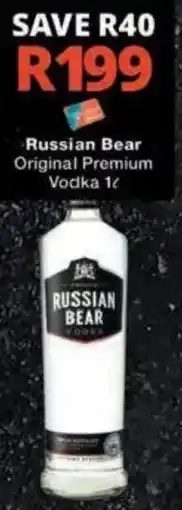 Checkers Hyper Russian Bear Vodka offer