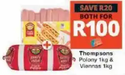 Checkers Hyper Thompsons Polony & Viennas offer