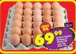 Shoprite Nulaid/Toplay/Farmyard/Ritebrand Large Eggs offer
