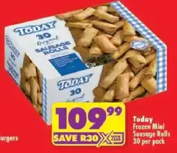 Shoprite Today Frozen Mini Sausage Rolls offer