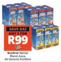 Checkers Hyper Sunfirst Nectar Blend Juice offer