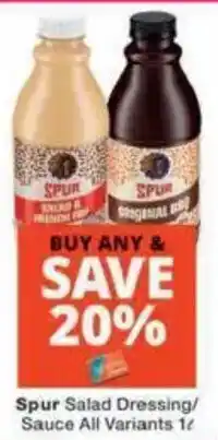 Checkers Hyper Spur Salad Dressing/Sauce offer