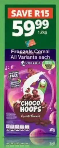 Checkers Hyper Froozels Cereal Choco Hoops offer