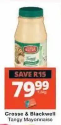 Checkers Hyper Crosse & Blackwell Tangy Mayonnaise offer