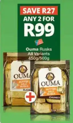 Checkers Hyper Ouma Rusks offer