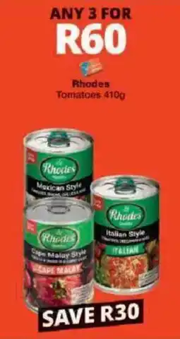 Checkers Hyper Rhodes Tomatoes offer