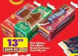 Shoprite Blue Ribbon/Star/Mister Bread Sliced Brown offer