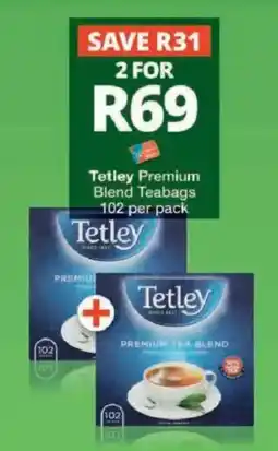 Checkers Hyper Tetley Premium Blend Teabags offer