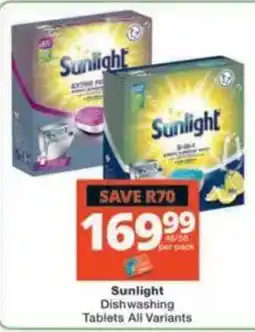 Checkers Hyper Sunlight Dishwashing Tablets offer