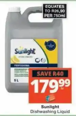 Checkers Hyper Sunlight Dishwashing Liquid offer