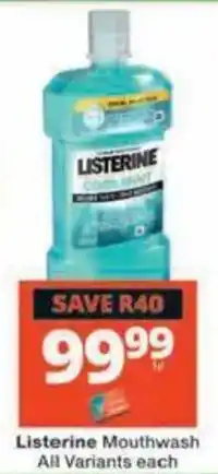 Checkers Hyper Listerine Mouthwash offer