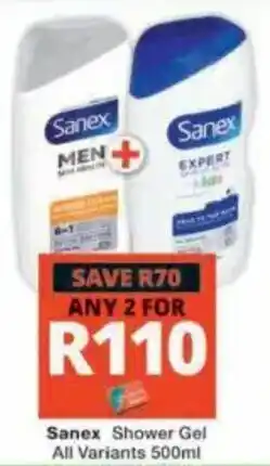 Checkers Hyper Sanex Shower Gel offer