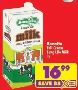 Shoprite Bonnita Long Life milk offer
