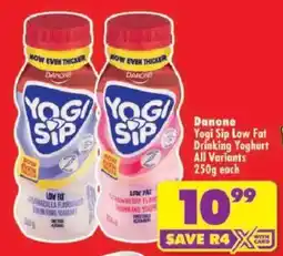 Shoprite Danone Yogi Sip Low Fat Drinking Yoghurt offer