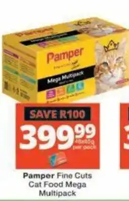 Checkers Hyper Pamper Fine Cuts Cat Food Mega Multipack offer