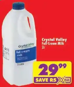 Shoprite Crystal Valley Full Cream Milk offer
