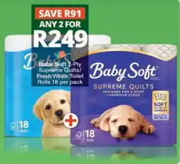 Checkers Hyper Baby Soft Supreme Quilts offer