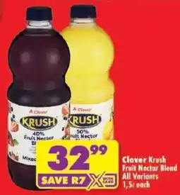 Shoprite Clover Krush Fruit Nectar Blend offer