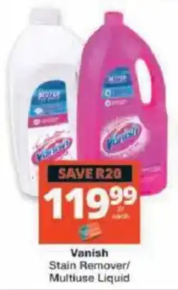 Checkers Hyper Vanish Stain Remover/ Multi-use Liquid offer