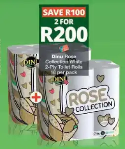 Checkers Hyper Dinu Rose Collection White 2-Ply Toilet Rolls offer