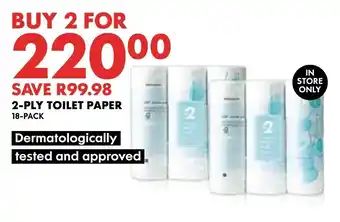 2-PLY TOILET PAPER
