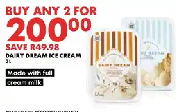 Woolworths DAIRY DREAM ICE CREAM offer