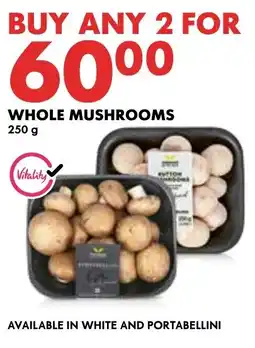 Woolworths Whole Mushrooms offer