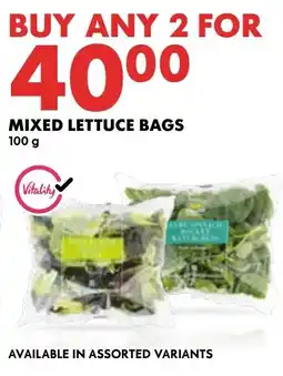 Woolworths Mixed Lettuce Bags offer