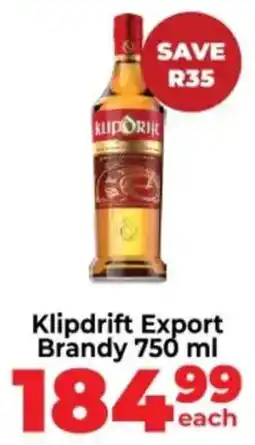 Diamond Discount Liquor Klipdrift Export Brandy offer