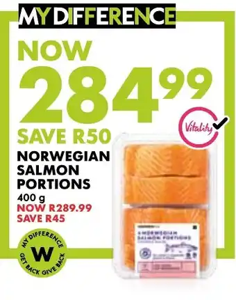 Woolworths Norwegian Salmon Portions offer