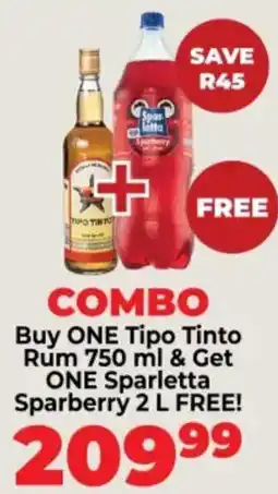 Diamond Discount Liquor Tipo Tinto Rum + Sparletta Sparberry offer