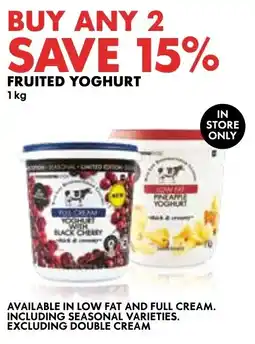Woolworths Fruited Yoghurt offer