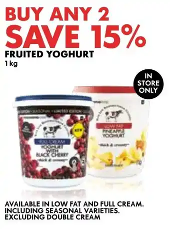 Woolworths Fruited Yoghurt offer