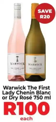 Diamond Discount Liquor Warwick The First Lady Chenin Blanc or Dry Rosé offer