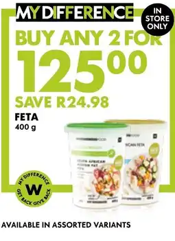 Woolworths Feta offer