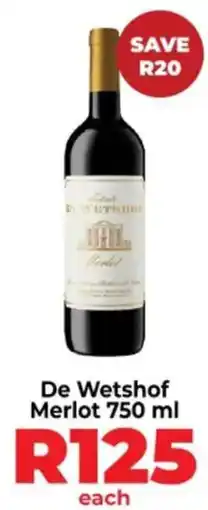 Diamond Discount Liquor De Wetshof Merlot offer