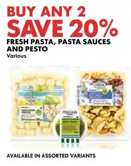 Woolworths Fresh Pasta, Pasta Sauces and Pesto offer