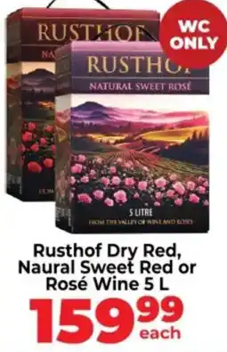 Diamond Discount Liquor Rusthof Dry Red, Naural Sweet Red or Rosé Wine offer