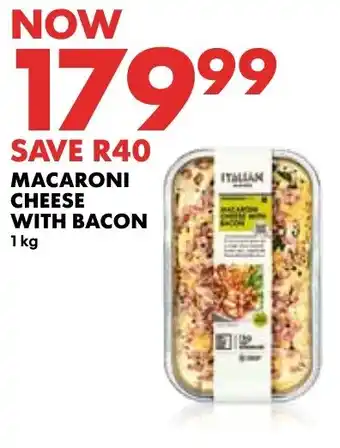 Woolworths Italian Macaroni Cheese with Bacon offer