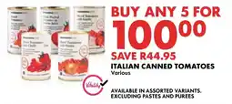 Woolworths Italian Canned Tomatoes offer