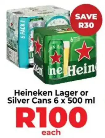 Diamond Discount Liquor Heineken Lager or Silver Cans offer