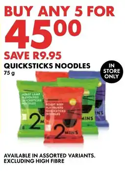 Woolworths Quicksticks Noodles offer