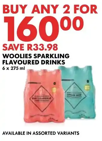 Woolworths Woolies Sparkling Flavoured Drinks Assorted offer