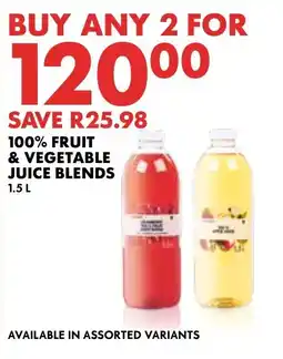 Woolworths 100% Fruit & Vegetable Juice Blends Assorted offer