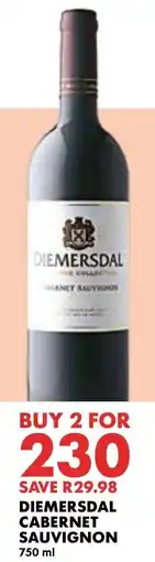 Woolworths Diemersdal Cabernet Sauvignon offer