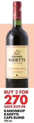 Woolworths Kanonkop Kadette Cape Blend offer